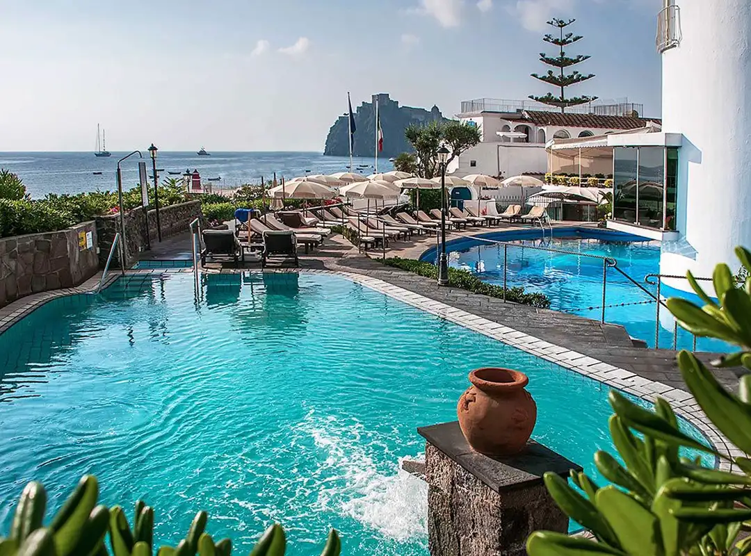 Le piscine termali dell'Hotel Punta Molino